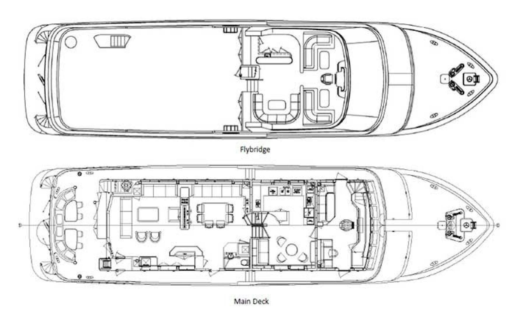 diagram, engineering drawing aboard SAMSARA Yacht for Sale