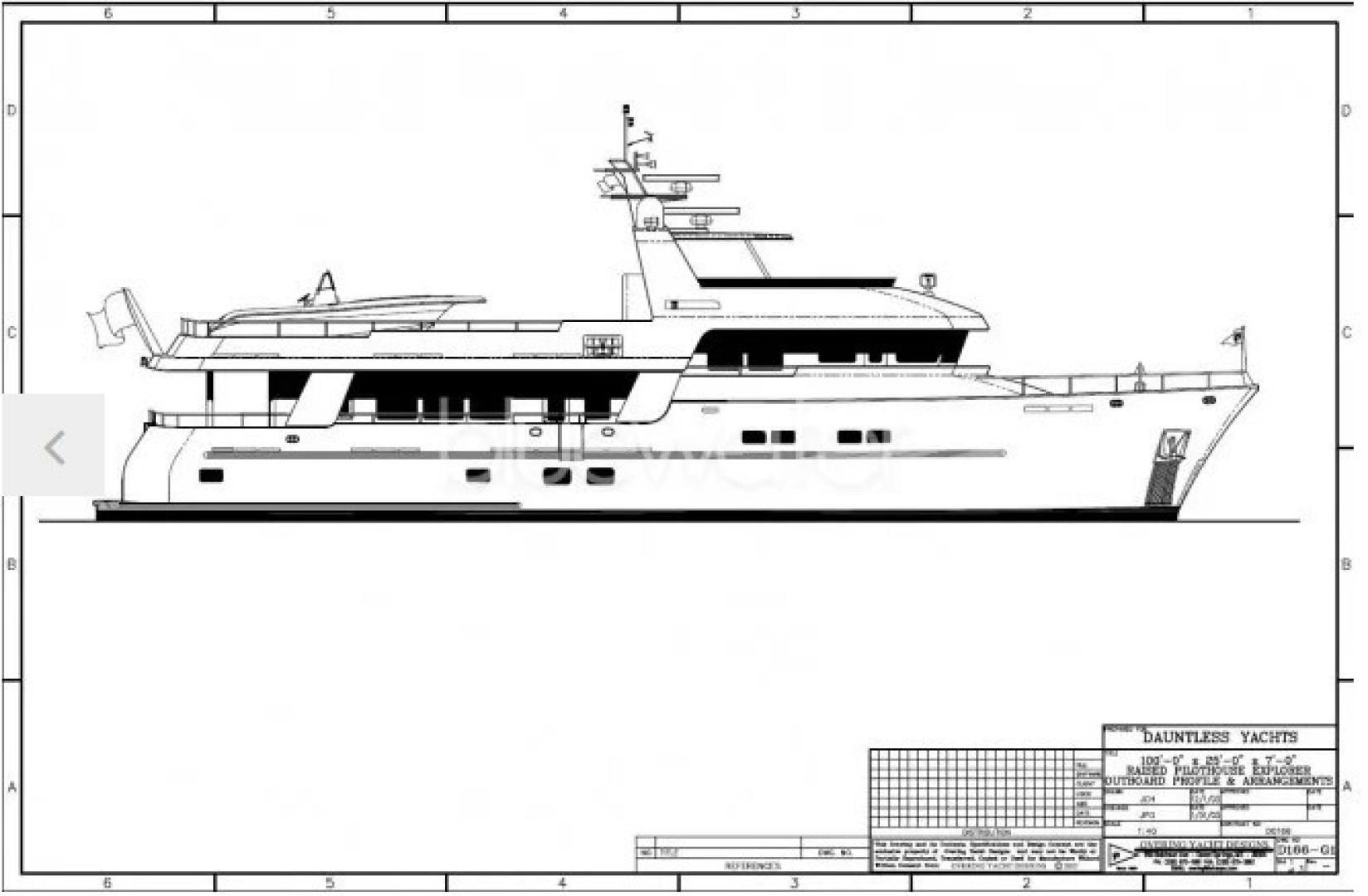 diagram, engineering drawing aboard SAMSARA Yacht for Sale