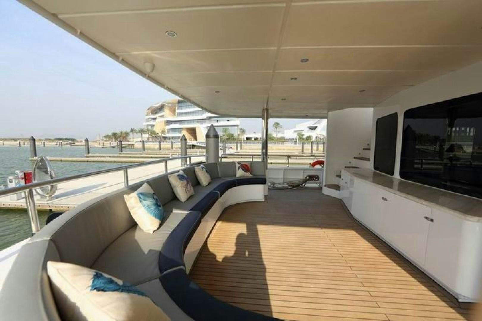 a boat on the water aboard SAMSARA Yacht for Sale