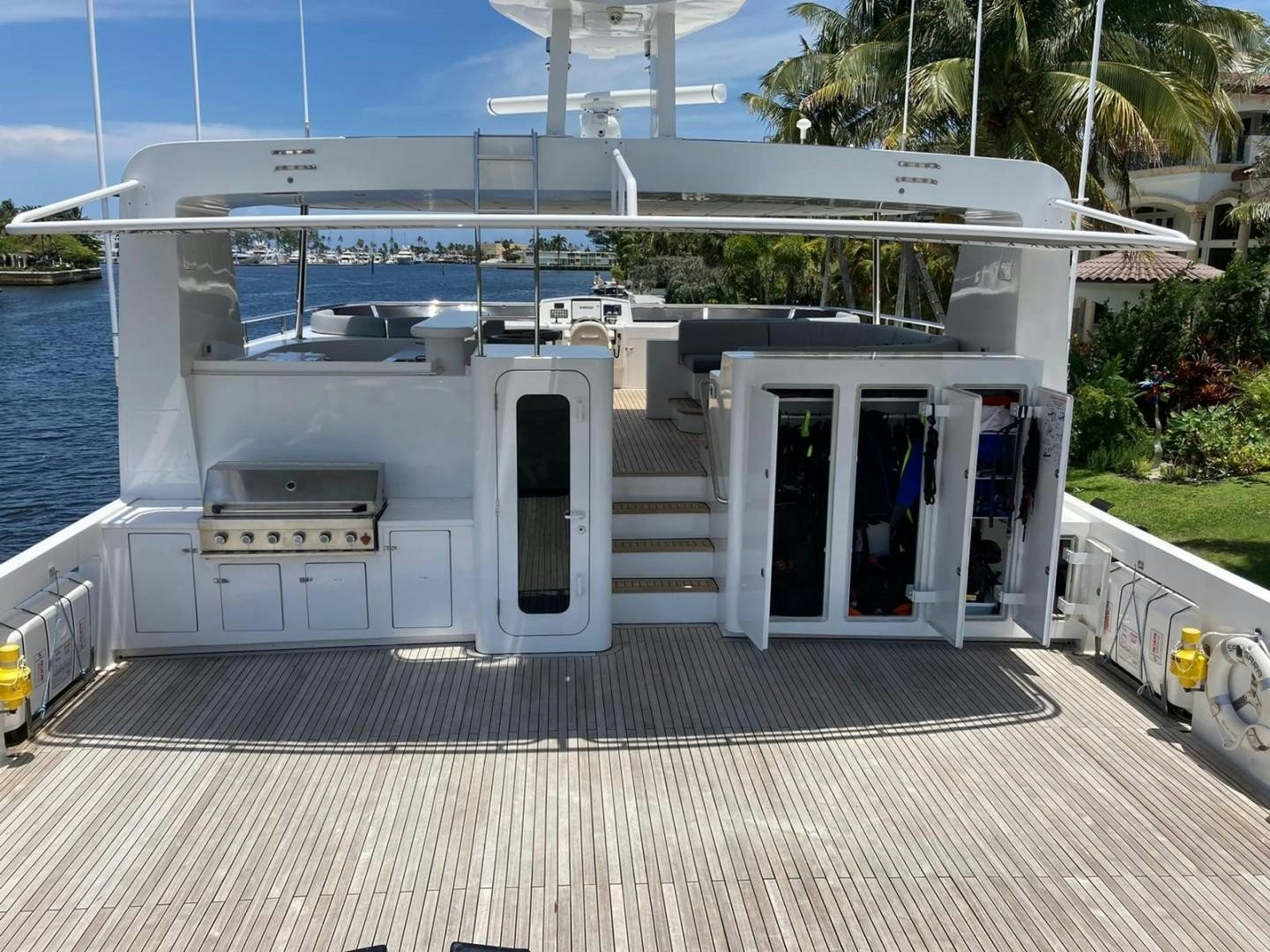 a boat on the water aboard SAMSARA Yacht for Sale