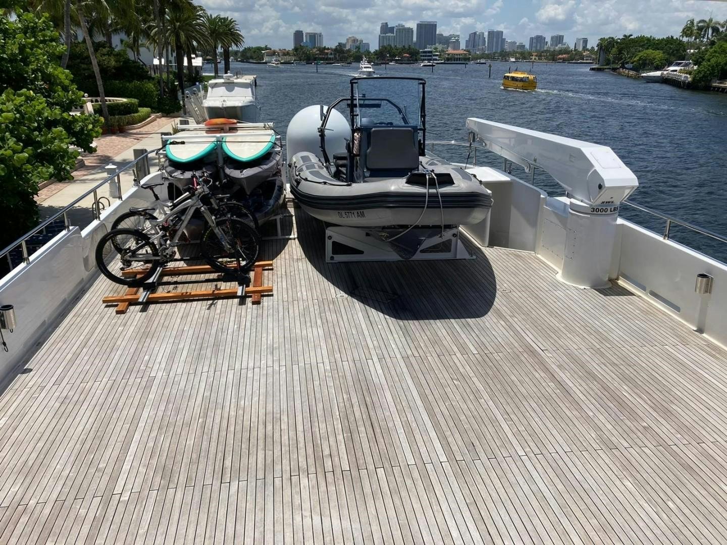 a boat on a dock aboard SAMSARA Yacht for Sale