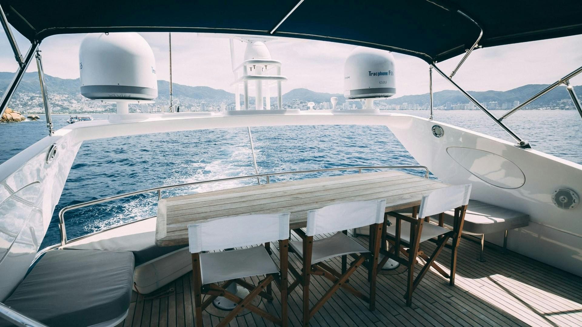 a boat on the water aboard LUCKY Yacht for Sale