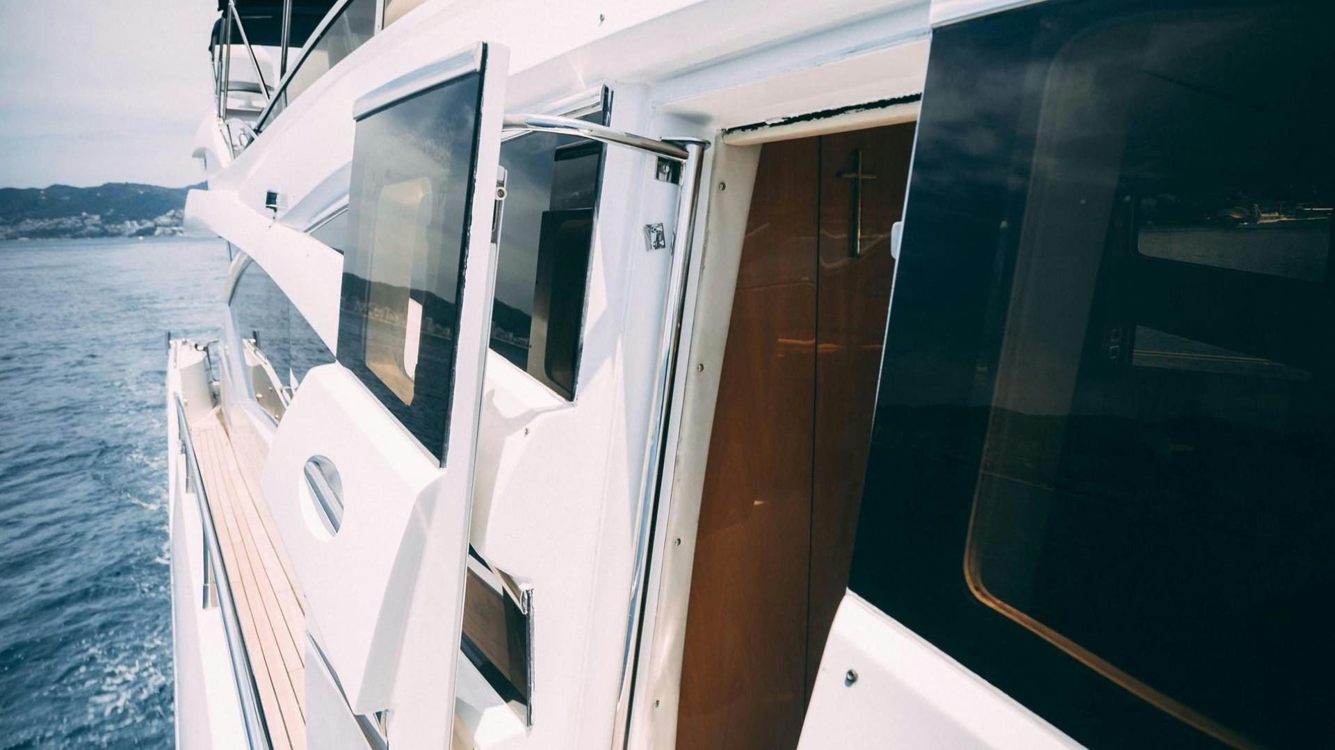 a boat on the water aboard LUCKY Yacht for Sale