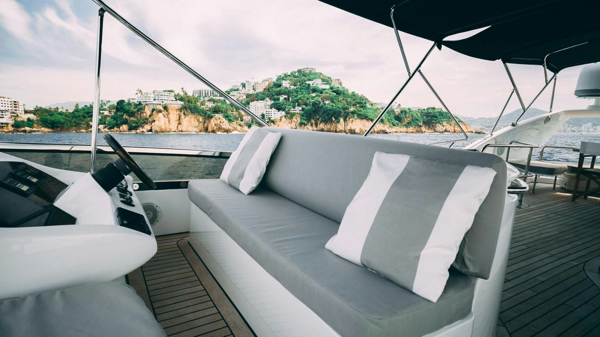 a boat on the water aboard LUCKY Yacht for Sale