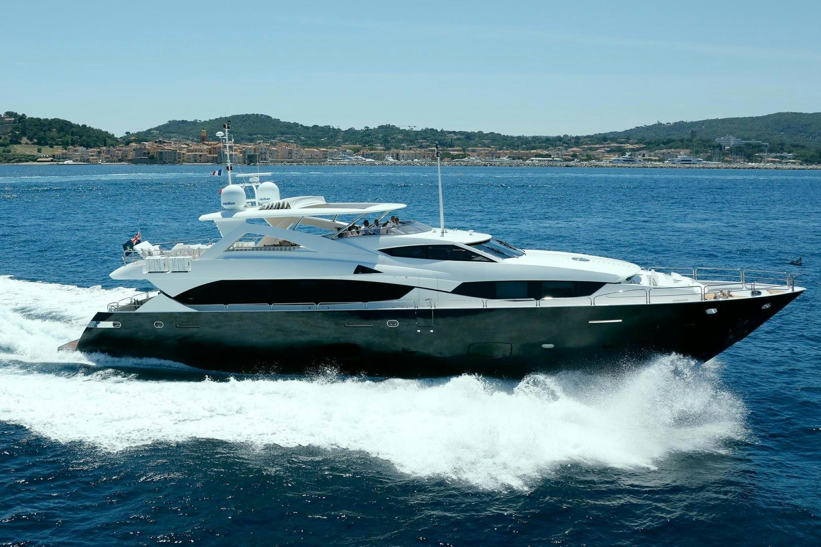 a boat on water aboard LUNA ROSSA Yacht for Sale