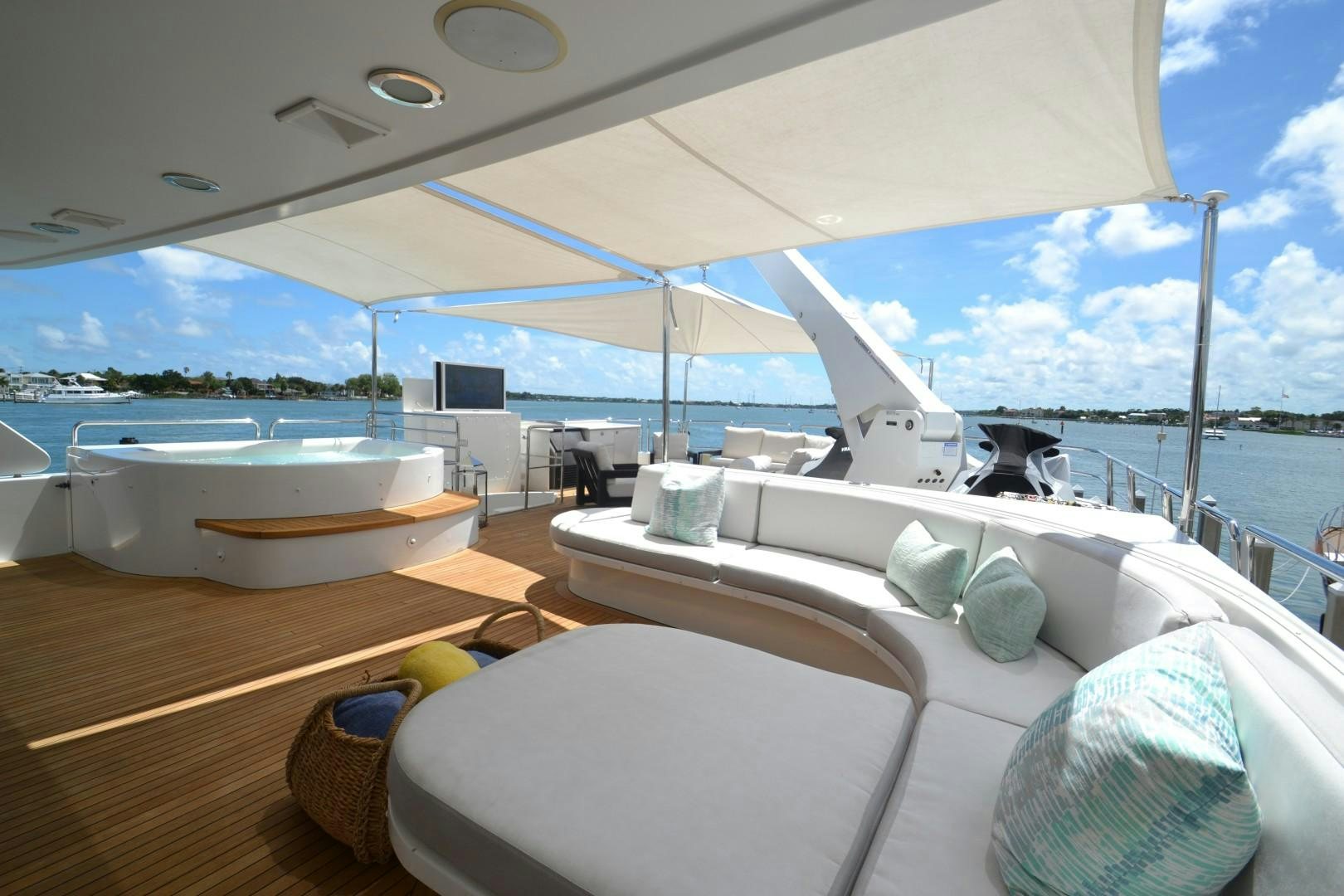 a boat on the water aboard REBELLIOUS Yacht for Sale
