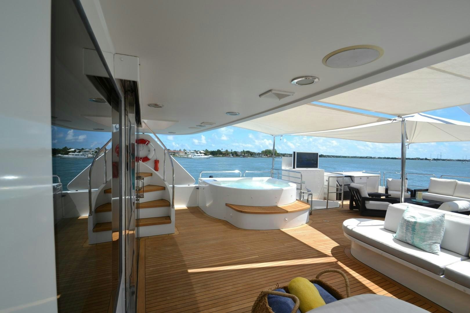 a boat on the water aboard REBELLIOUS Yacht for Sale