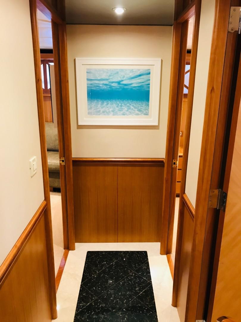 a painting on a wall aboard EQUINOX X Yacht for Sale