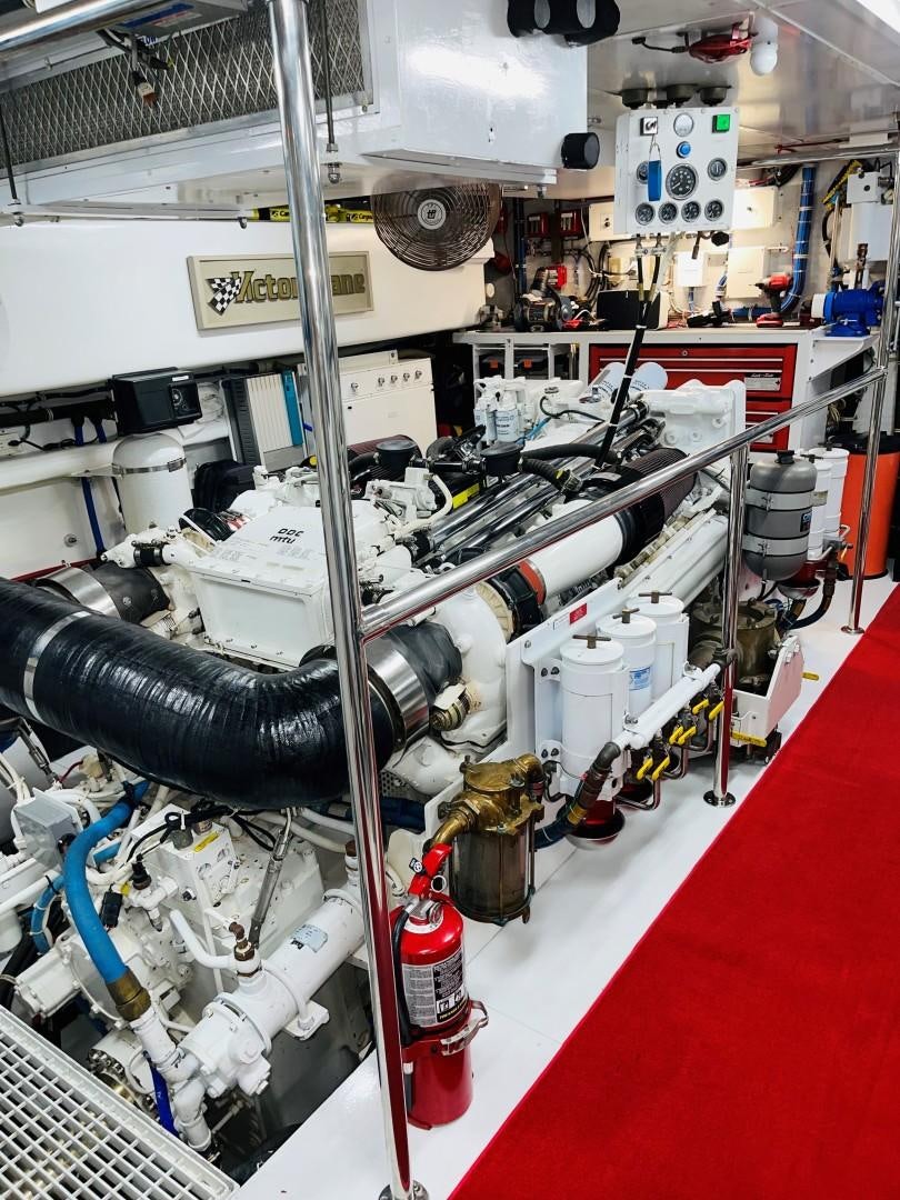 a machine with wires aboard CENTODUE Yacht for Sale