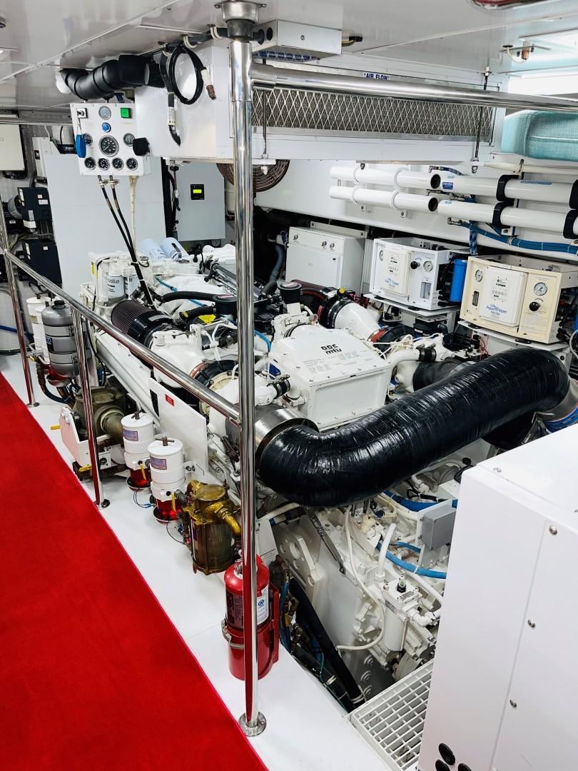 a machine in a factory aboard CENTODUE Yacht for Sale