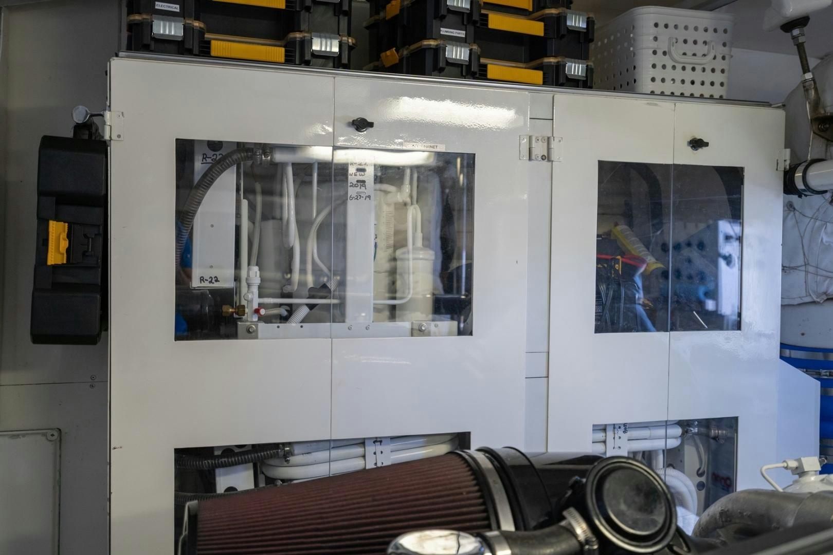 a machine with a window aboard SUMMERWIND Yacht for Sale