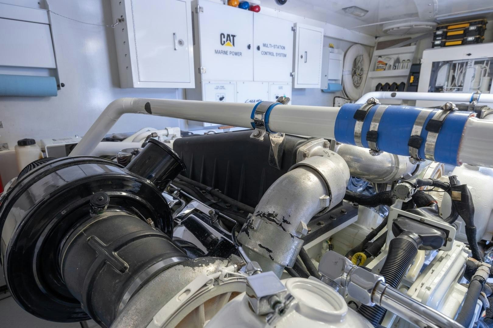 a machine with a large metal pipe aboard SUMMERWIND Yacht for Sale