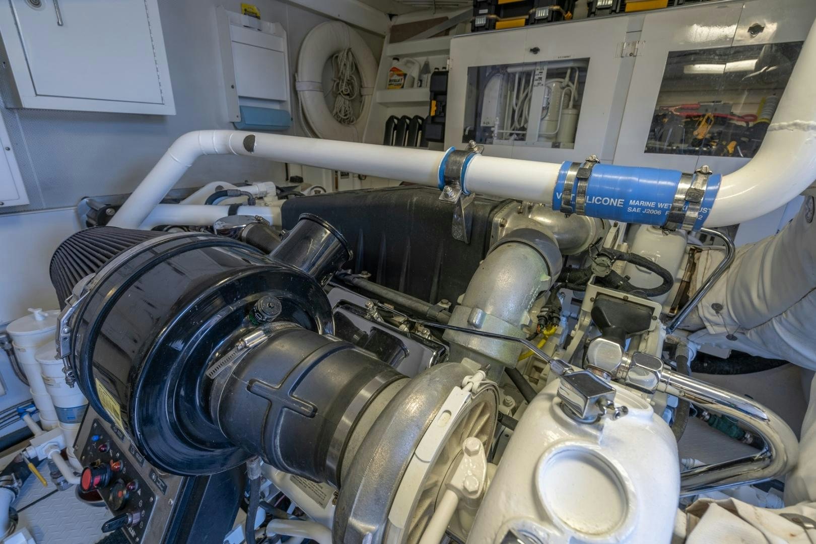 a close-up of a machine aboard SUMMERWIND Yacht for Sale