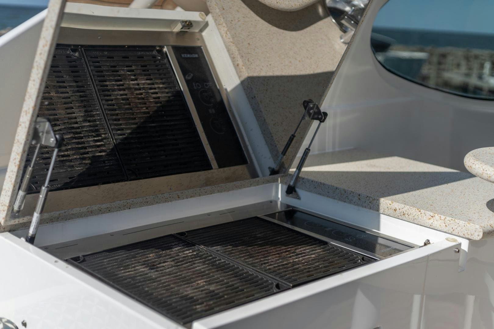 a bird on a grill aboard SUMMERWIND Yacht for Sale