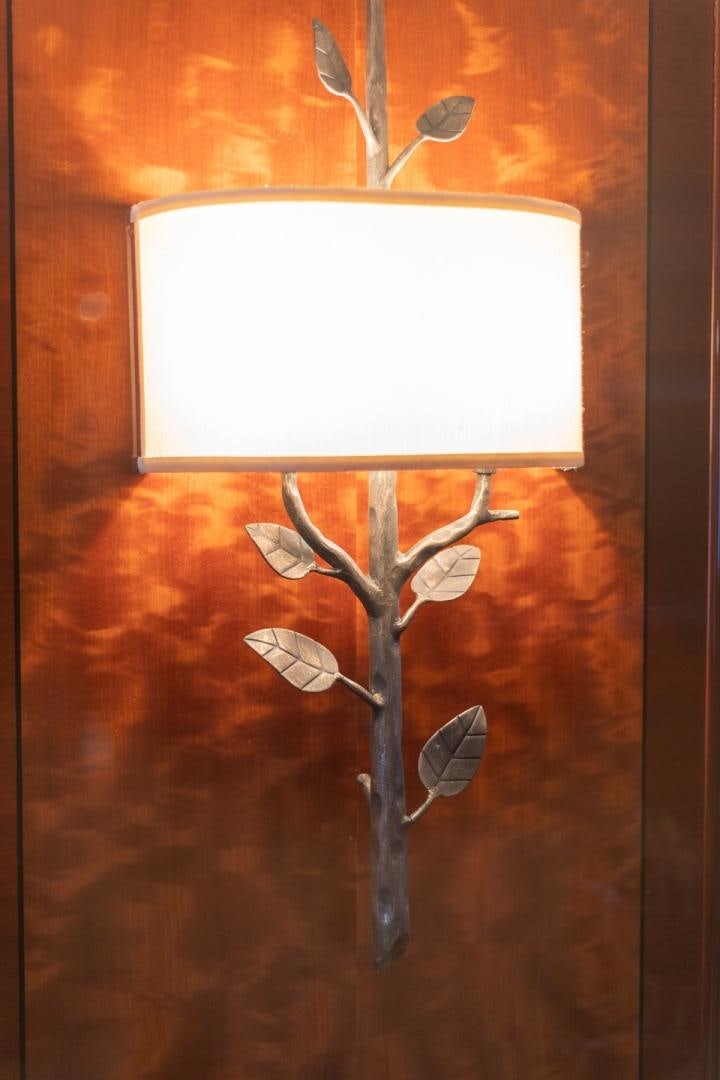 a light from a tree aboard SUMMERWIND Yacht for Sale