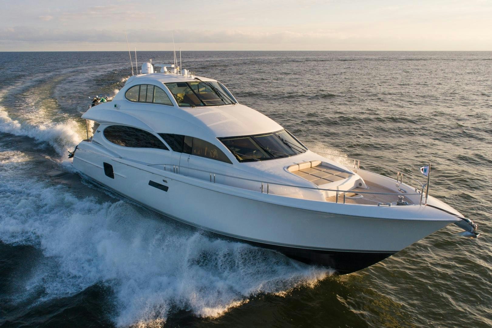 a white yacht on the water aboard SUMMERWIND Yacht for Sale