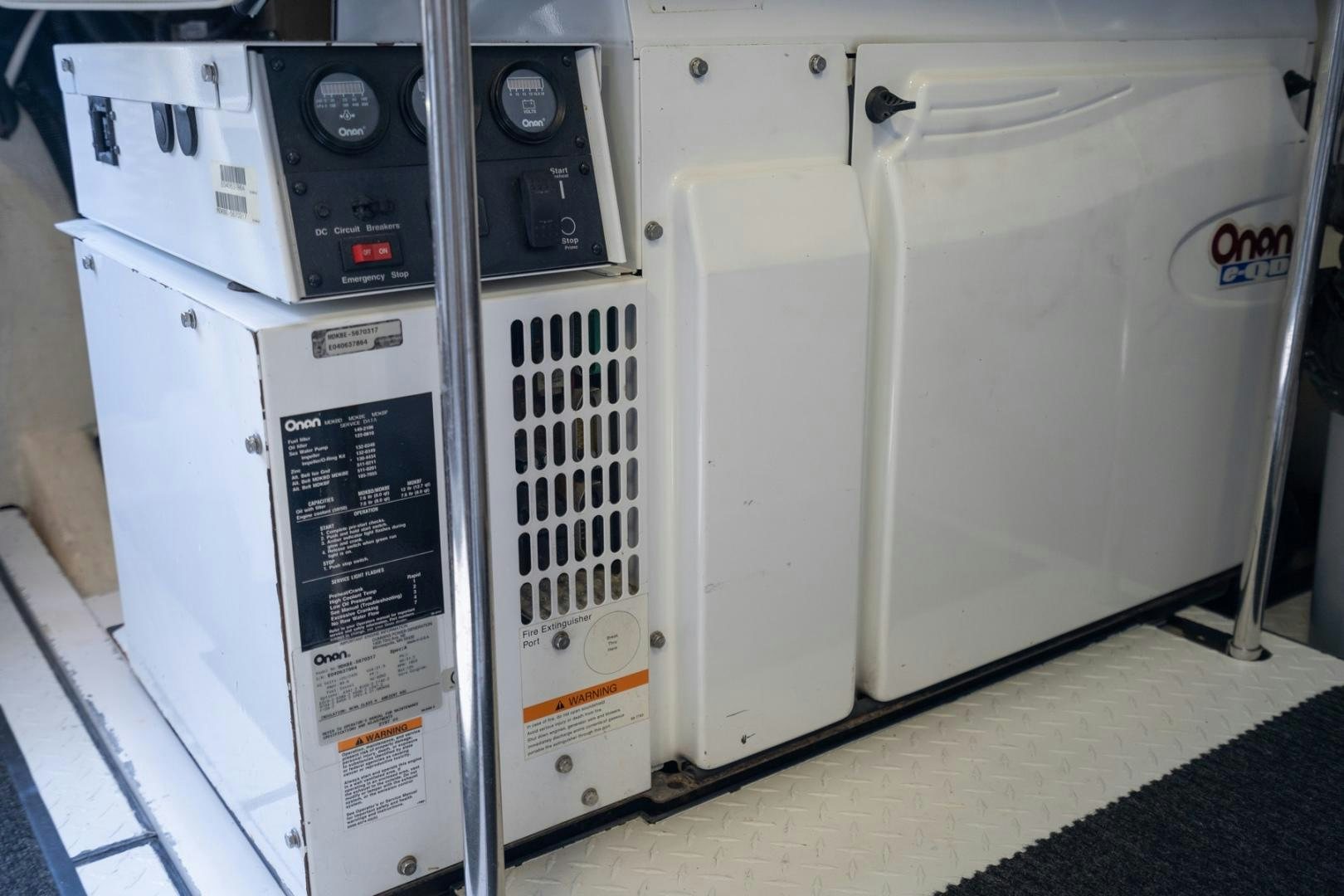 a white machine with a few doors aboard SUMMERWIND Yacht for Sale