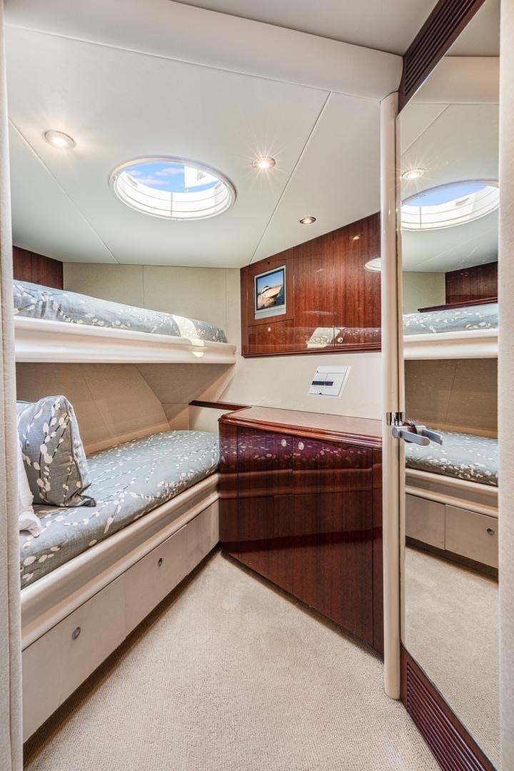 a bathroom with a large mirror aboard SUMMERWIND Yacht for Sale