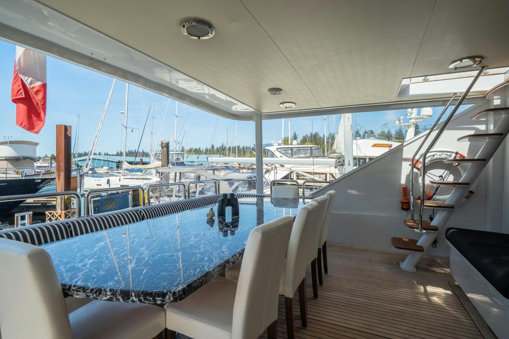 a boat on the water aboard SOVEREIGN LADY Yacht for Sale