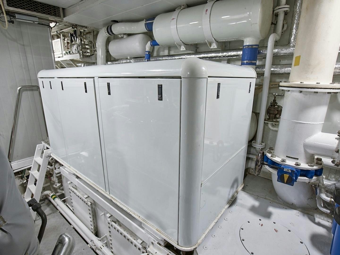 a large white machine aboard ALAIA Yacht for Sale