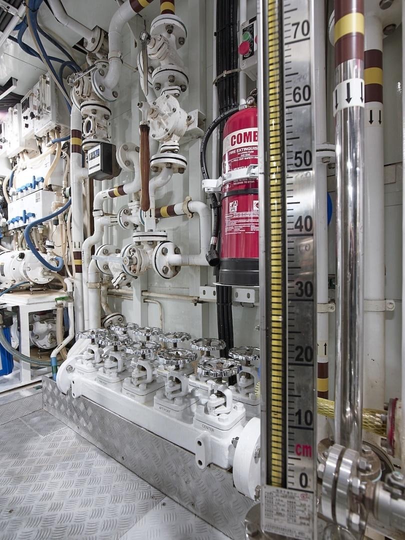a machine with wires aboard ALAIA Yacht for Sale