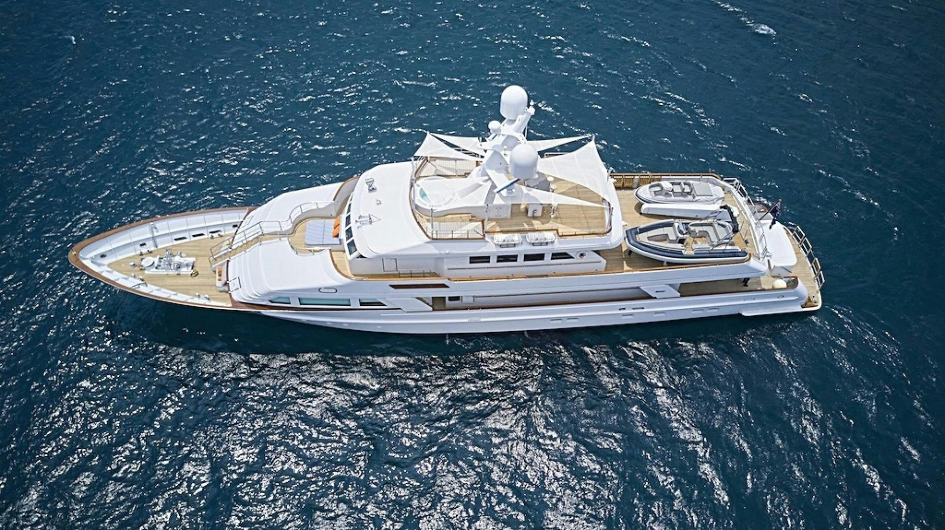 a space ship on a surface aboard ALAIA Yacht for Sale