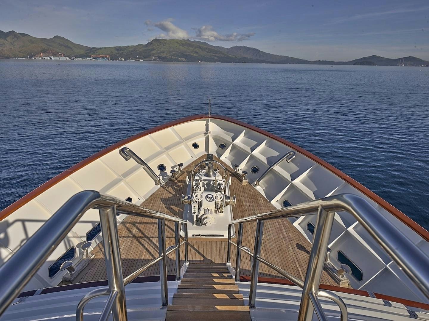 a boat on the water aboard ALAIA Yacht for Sale