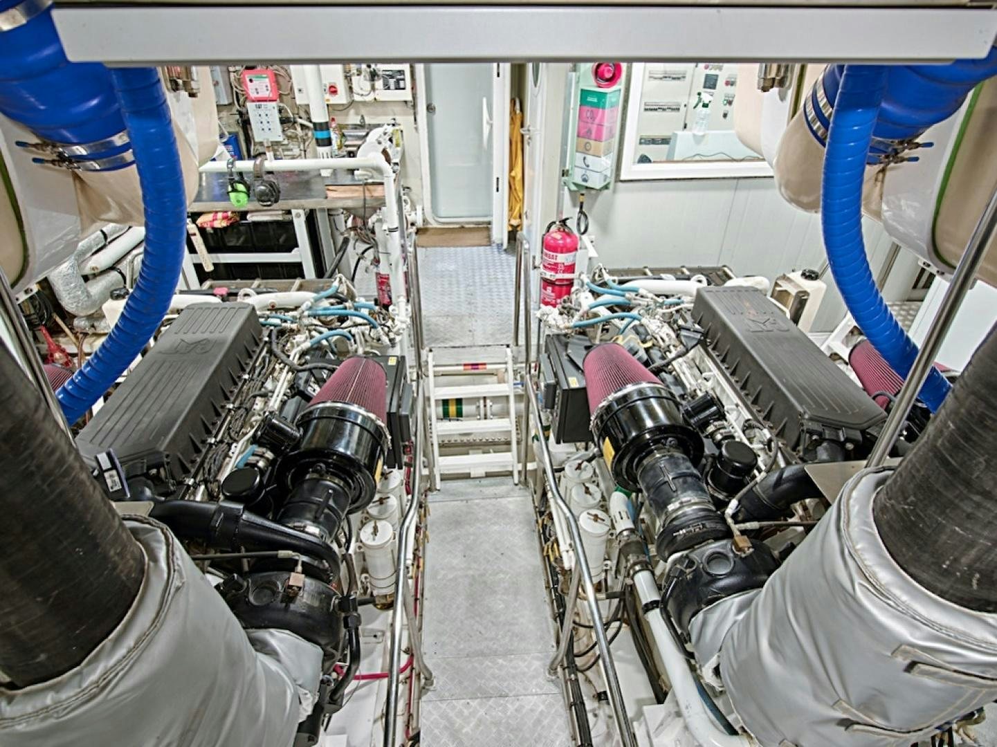 a room with machinery aboard ALAIA Yacht for Sale
