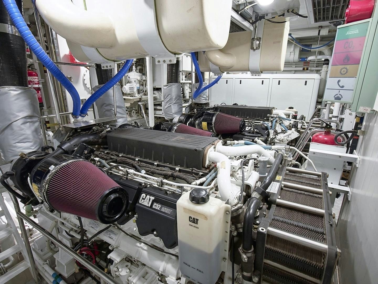 a machine with a large piece of equipment on it aboard ALAIA Yacht for Sale