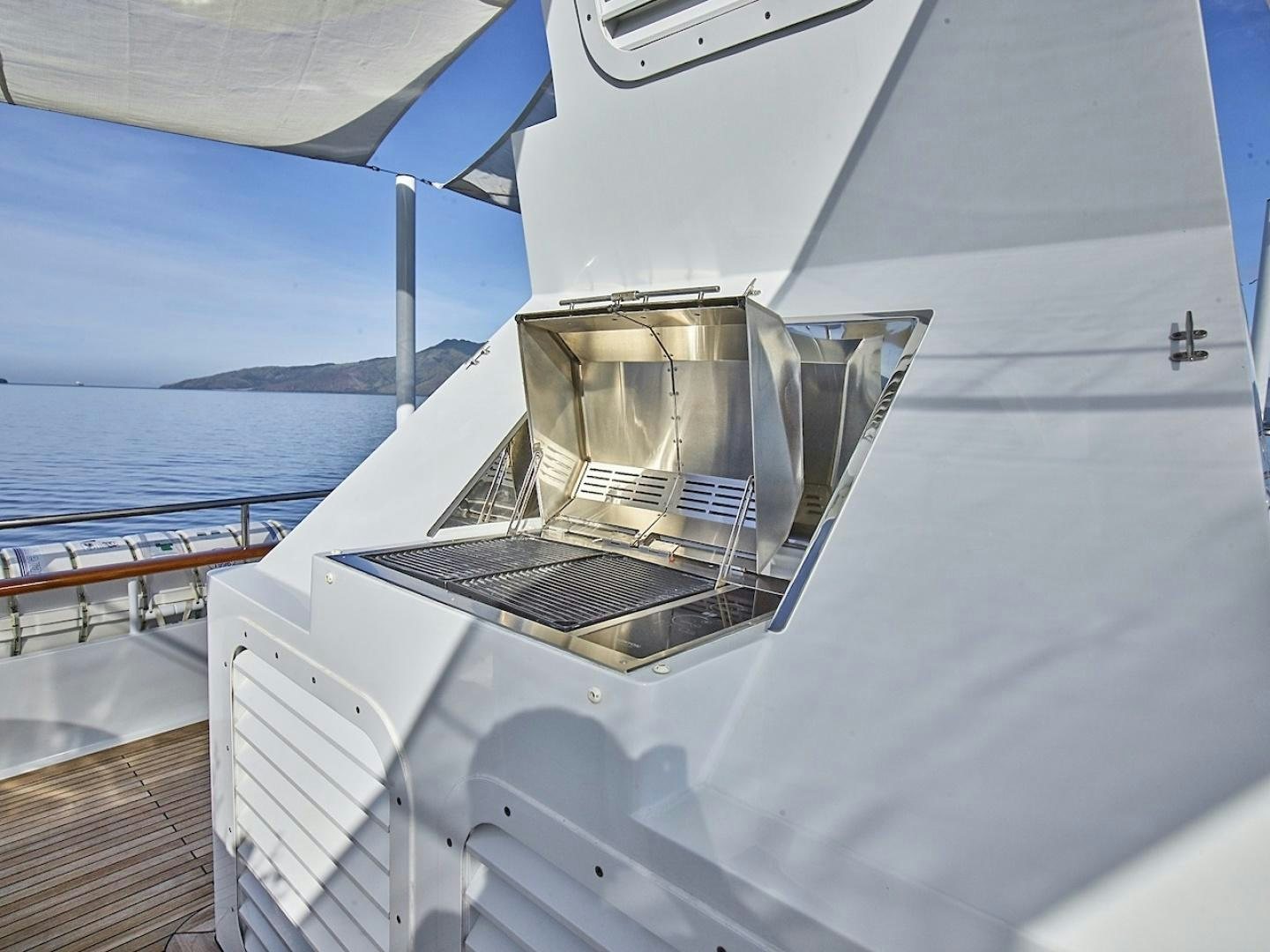 a boat on the water aboard ALAIA Yacht for Sale