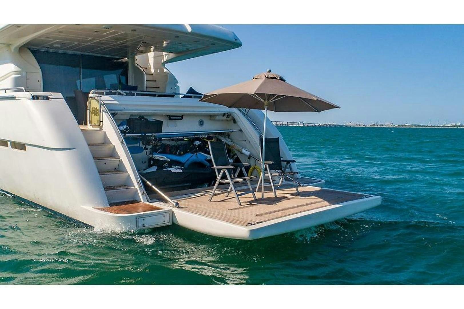 a boat on the water aboard CINQUE MARE Yacht for Sale