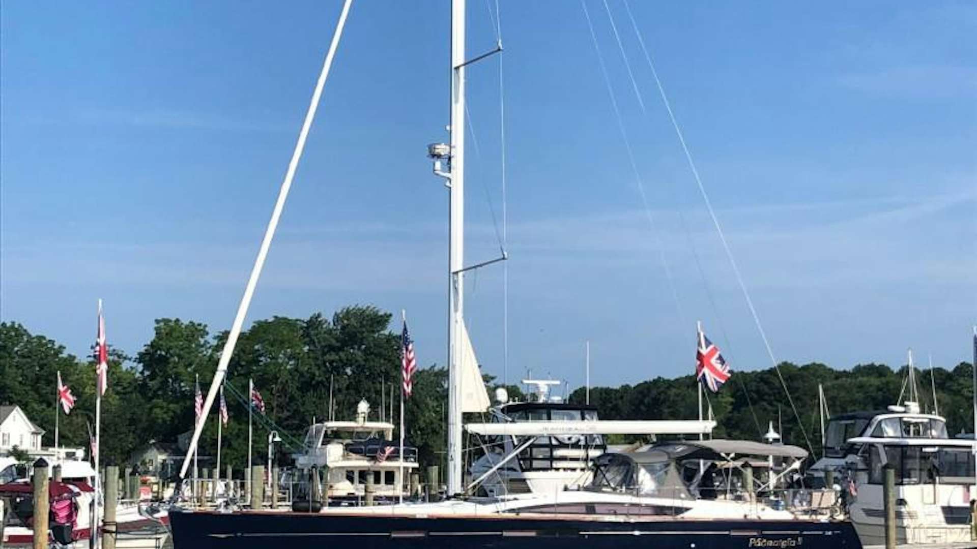 a boat in the water aboard PADRAIGIN II Yacht for Sale