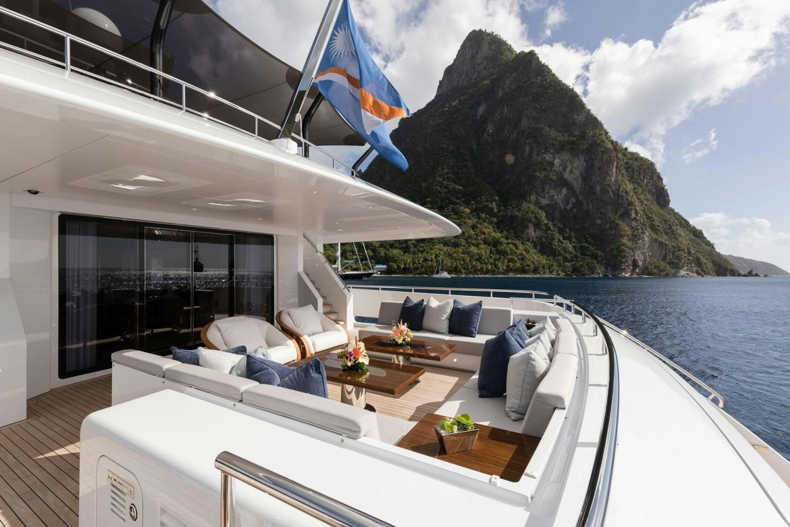 a boat on the water aboard LAURENTIA Yacht for Sale