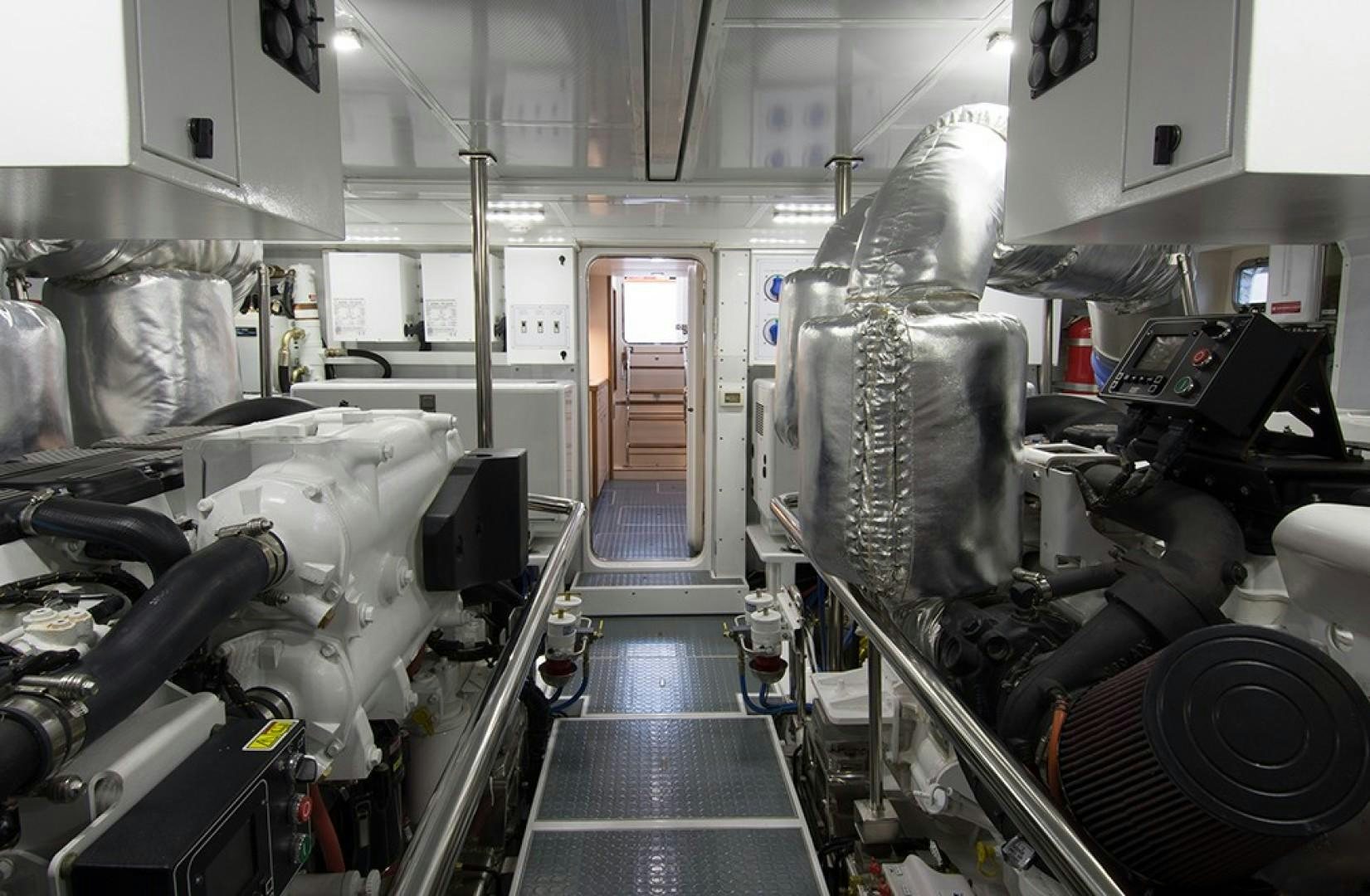 a room with machinery aboard LET IT BEE Yacht for Sale