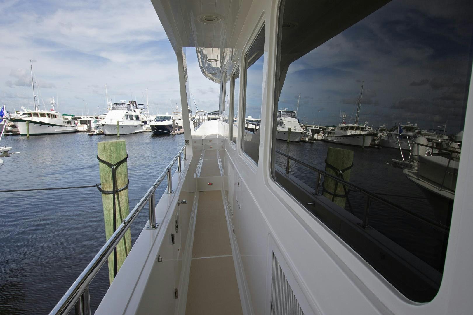 a boat on the water aboard LET IT BEE Yacht for Sale