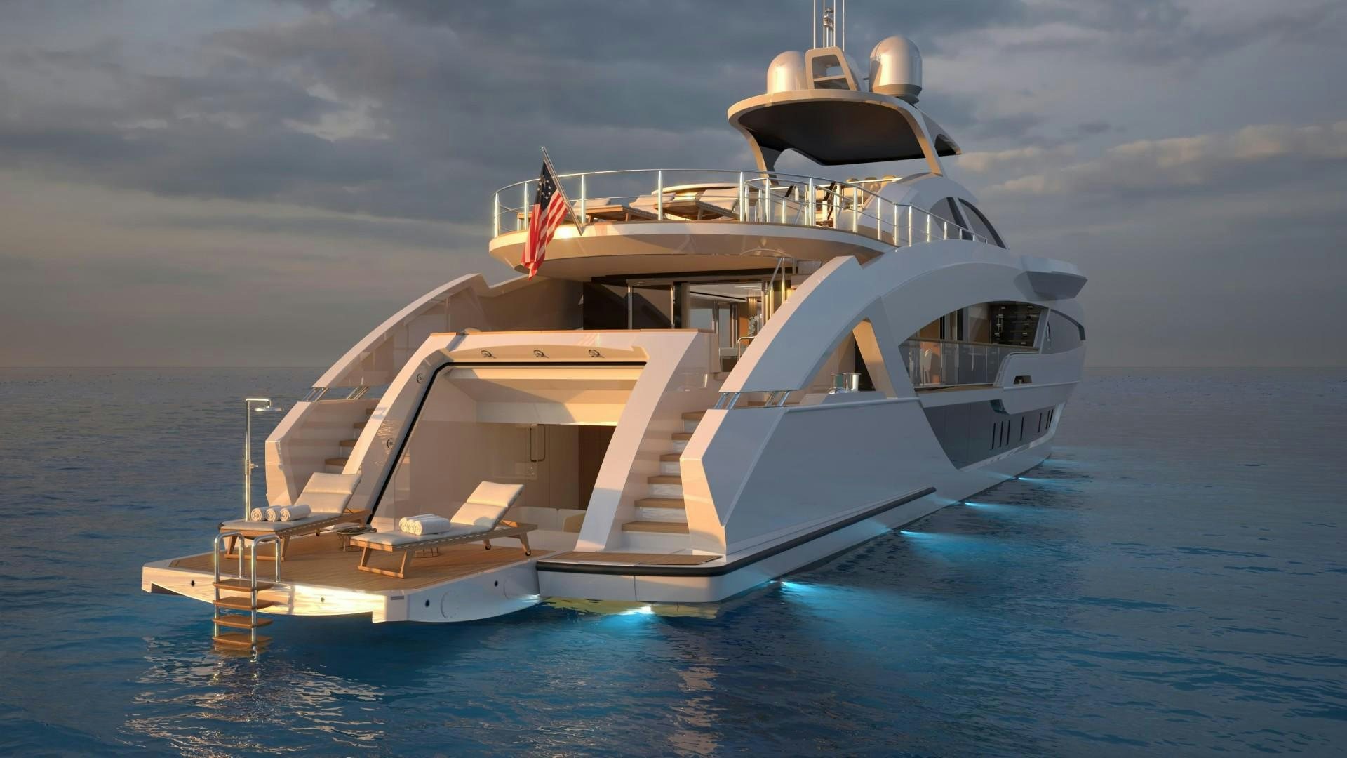 a boat on the water aboard LEGACY SUPERYACHT Yacht for Sale