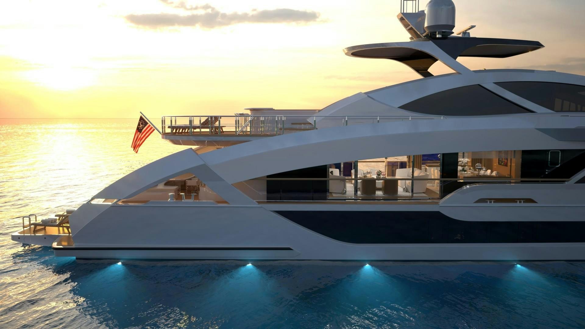 a large white yacht in the water aboard LEGACY SUPERYACHT Yacht for Sale