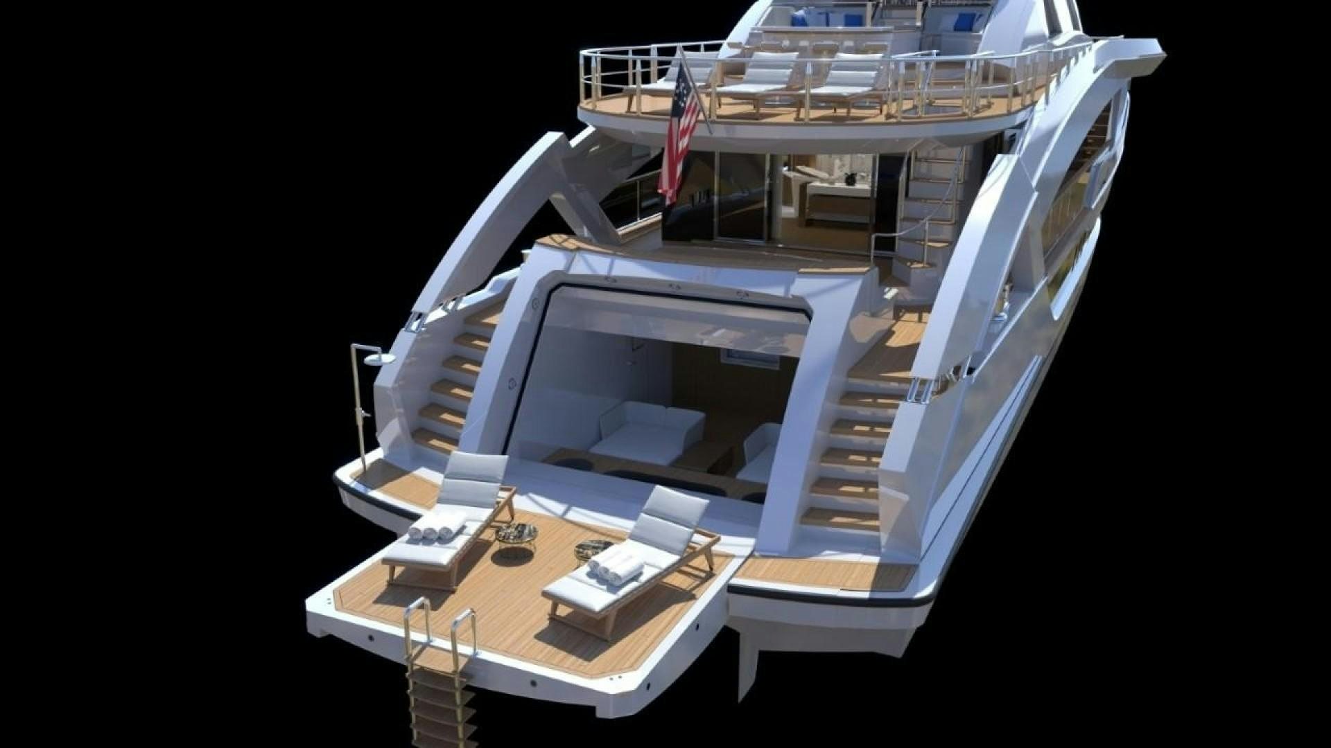 a model of a space ship aboard LEGACY SUPERYACHT Yacht for Sale