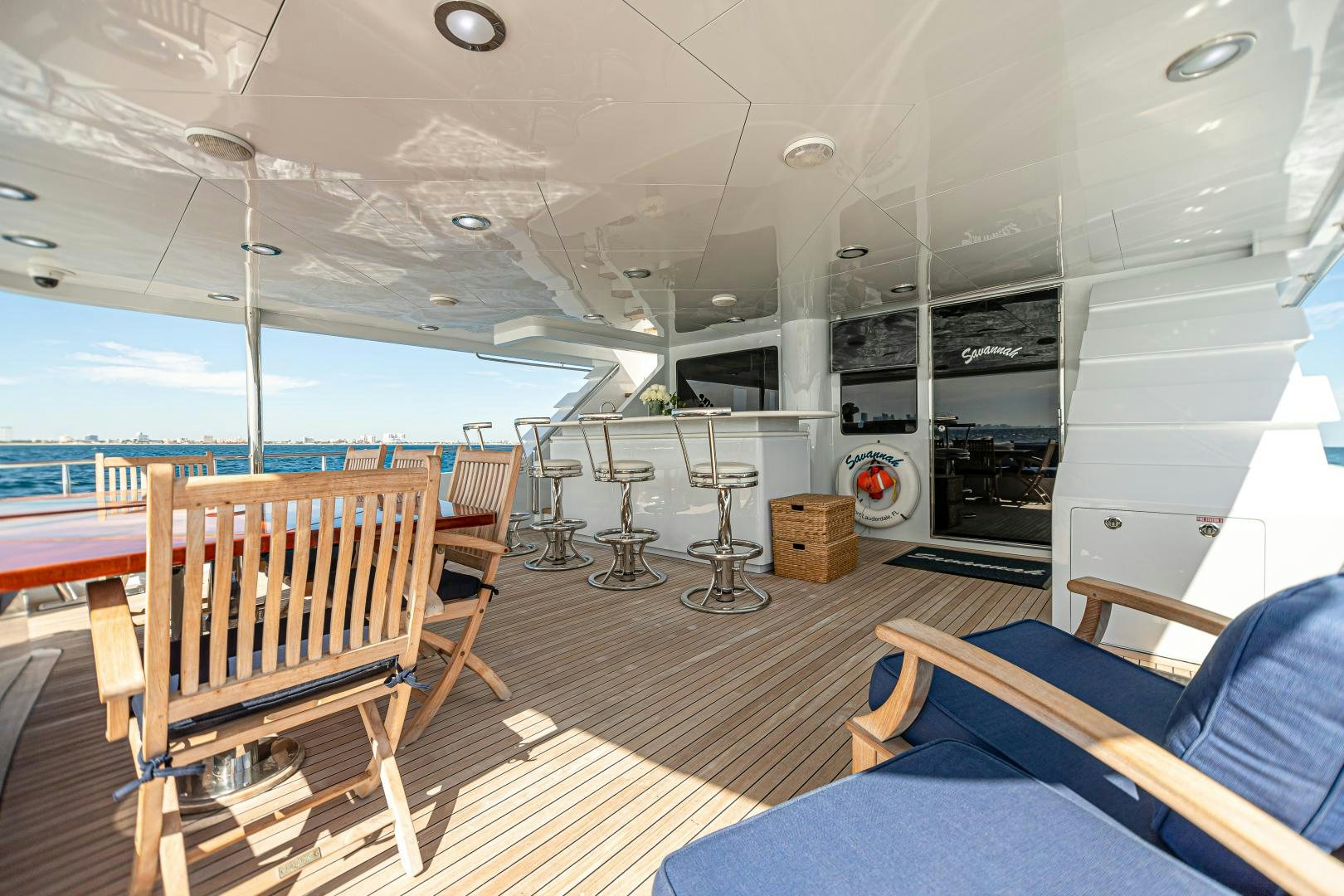 a boat on the water aboard XOXO Yacht for Sale