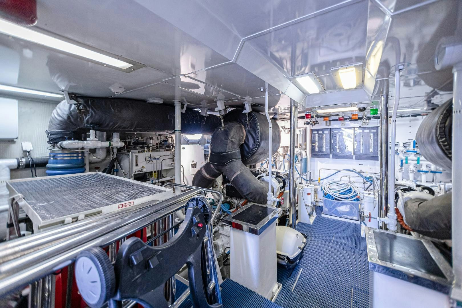 a person working in a factory aboard XOXO Yacht for Sale