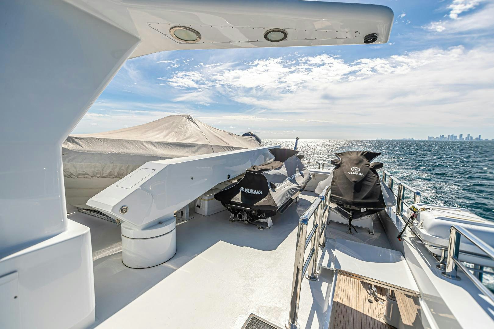 a boat with a bear head aboard XOXO Yacht for Sale