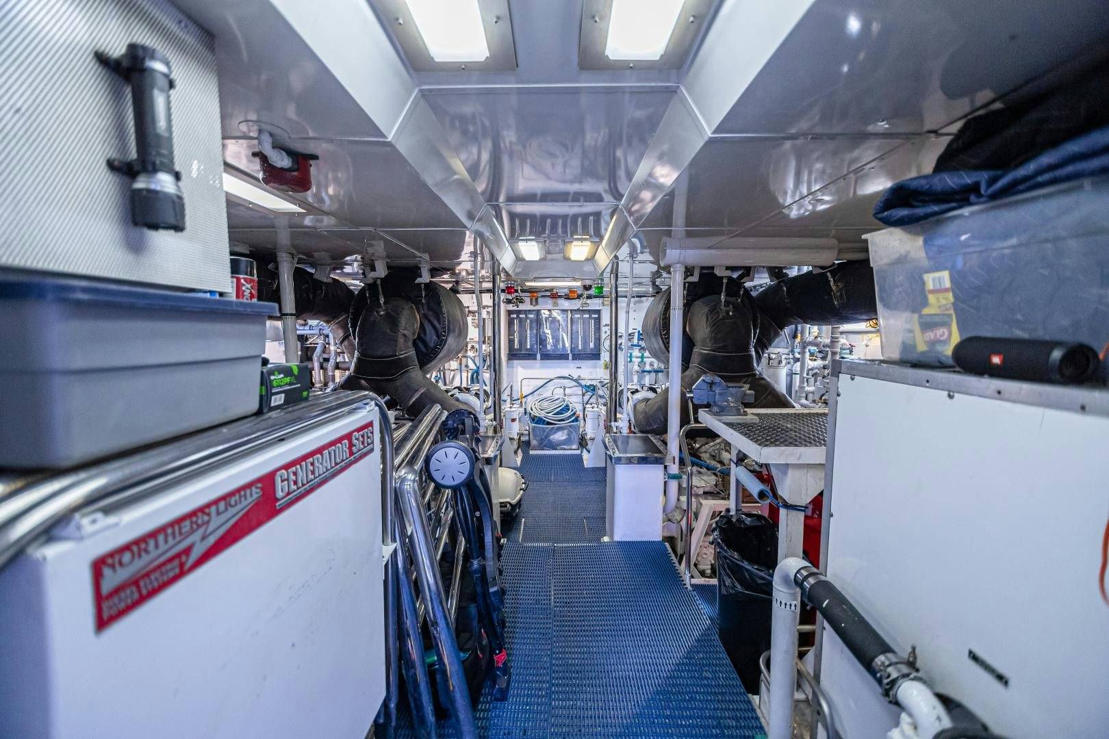 a room with several machines aboard XOXO Yacht for Sale