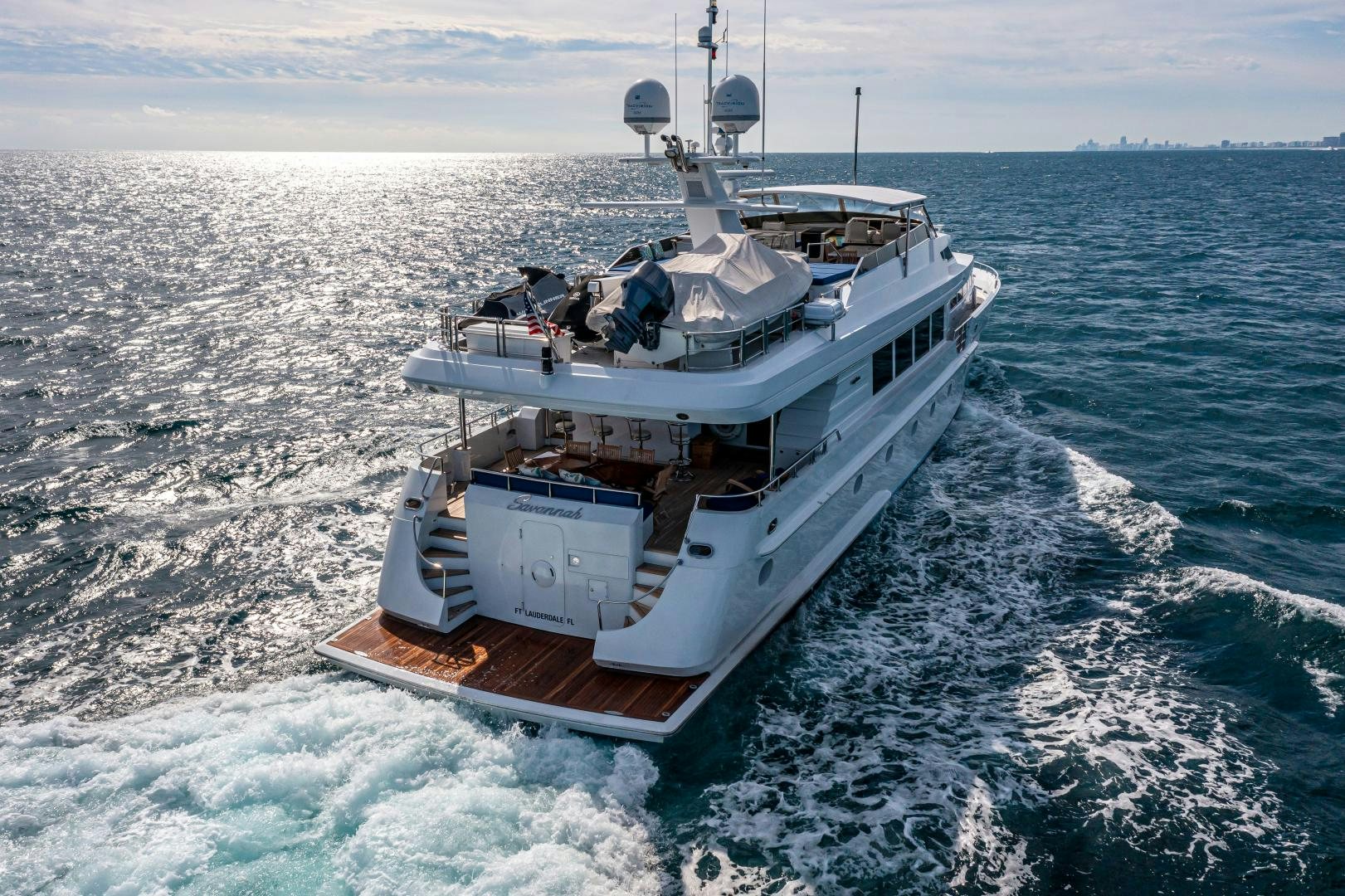 a boat on the water aboard XOXO Yacht for Sale