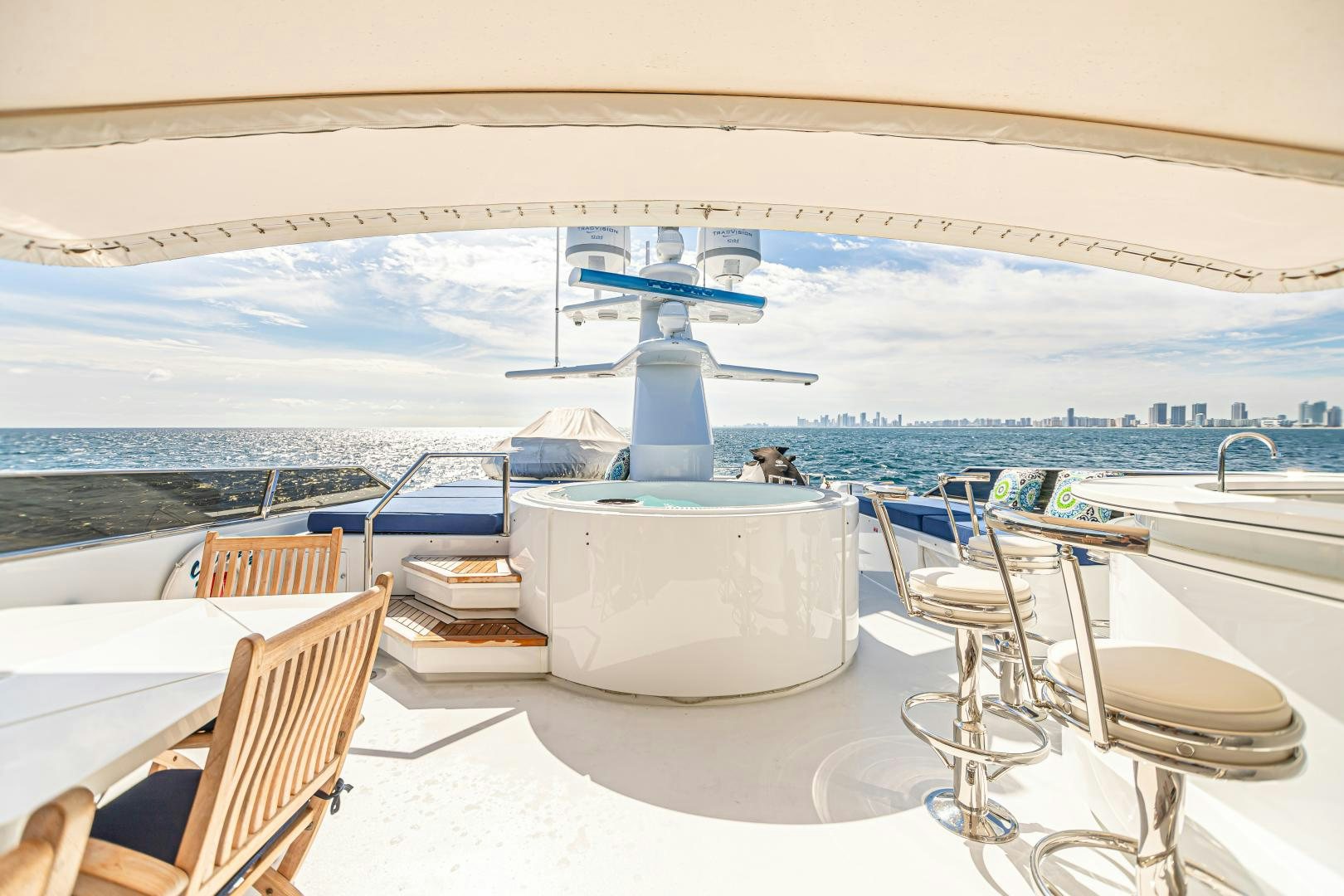 a boat on a body of water aboard XOXO Yacht for Sale