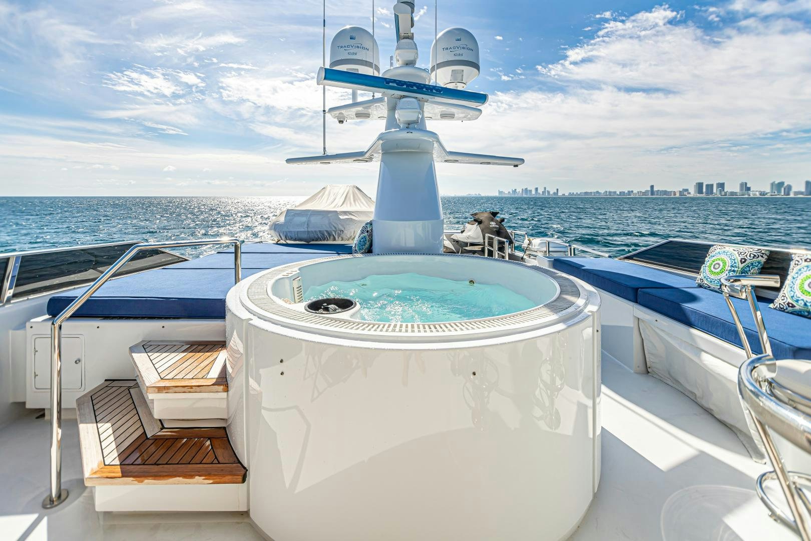 a boat on the water aboard XOXO Yacht for Sale