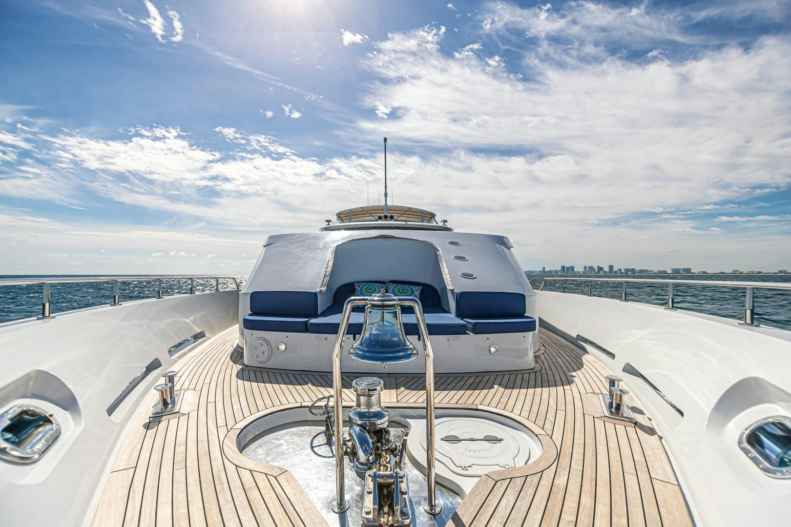 a boat on a trailer aboard XOXO Yacht for Sale