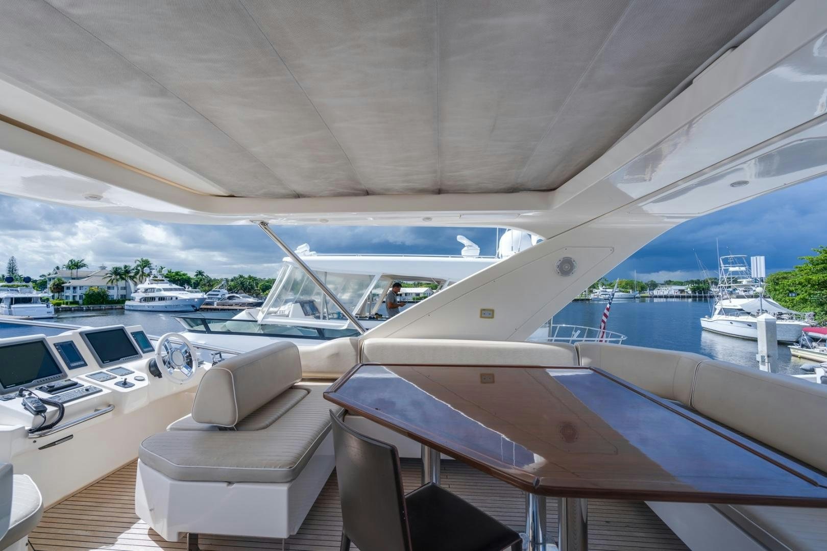 a boat on the water aboard SYLVIA VI Yacht for Sale