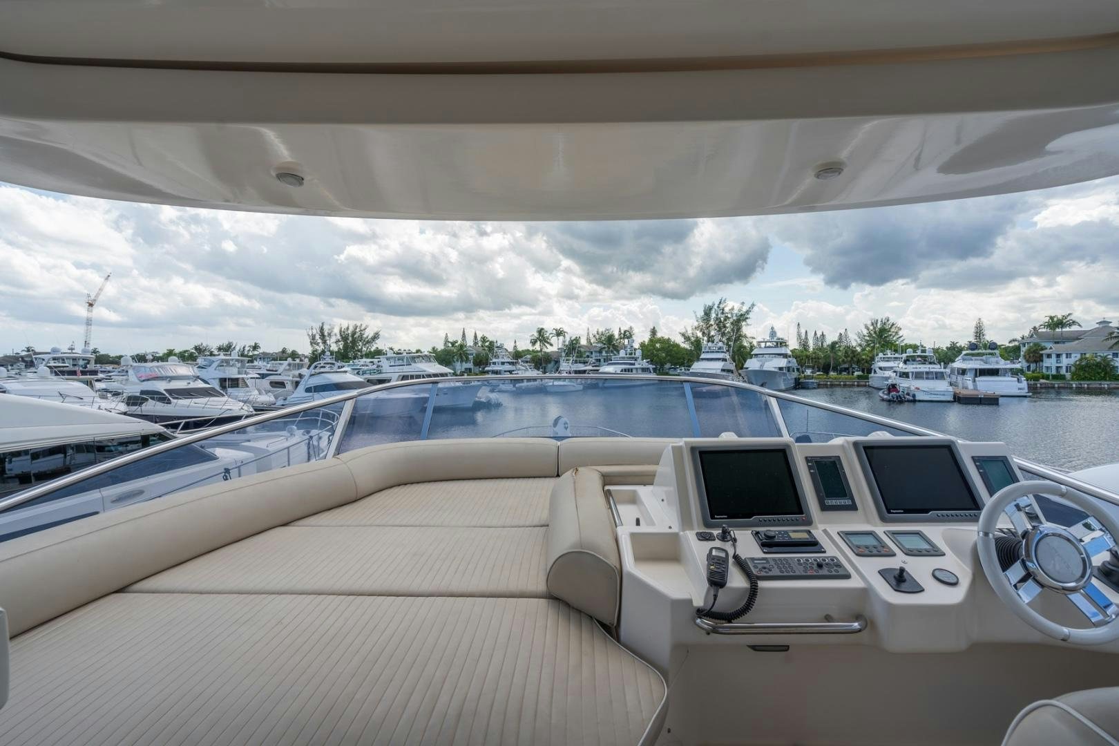 a car parked in a car aboard SYLVIA VI Yacht for Sale
