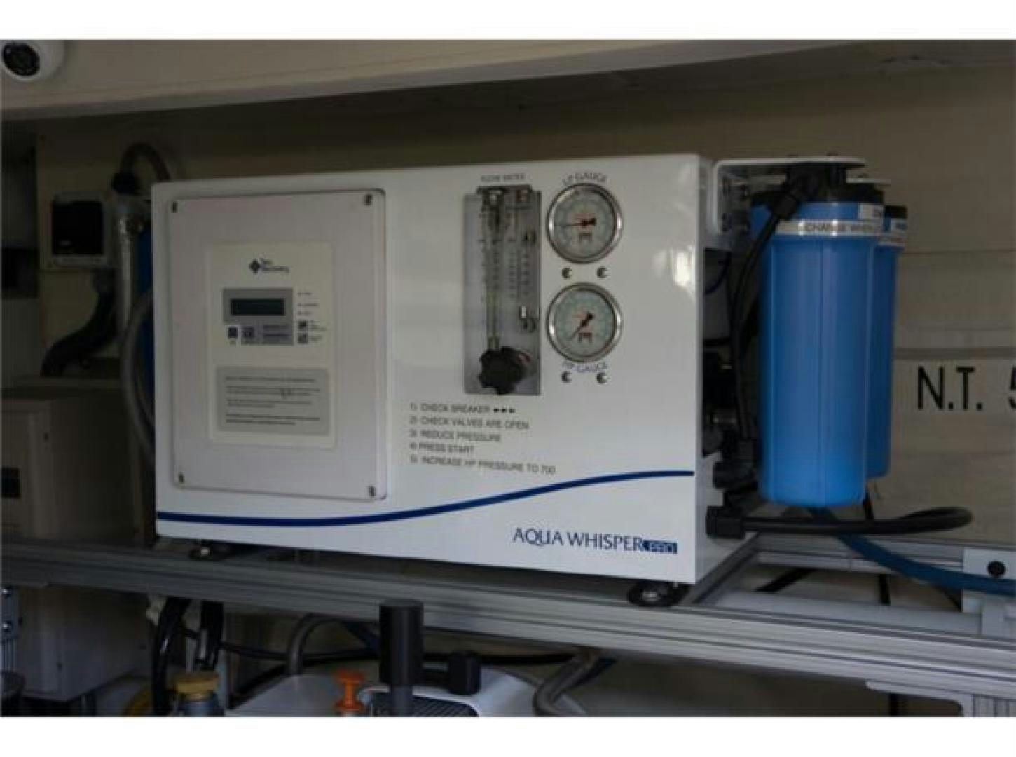 a white electrical device aboard BLUE ABALONE Yacht for Sale