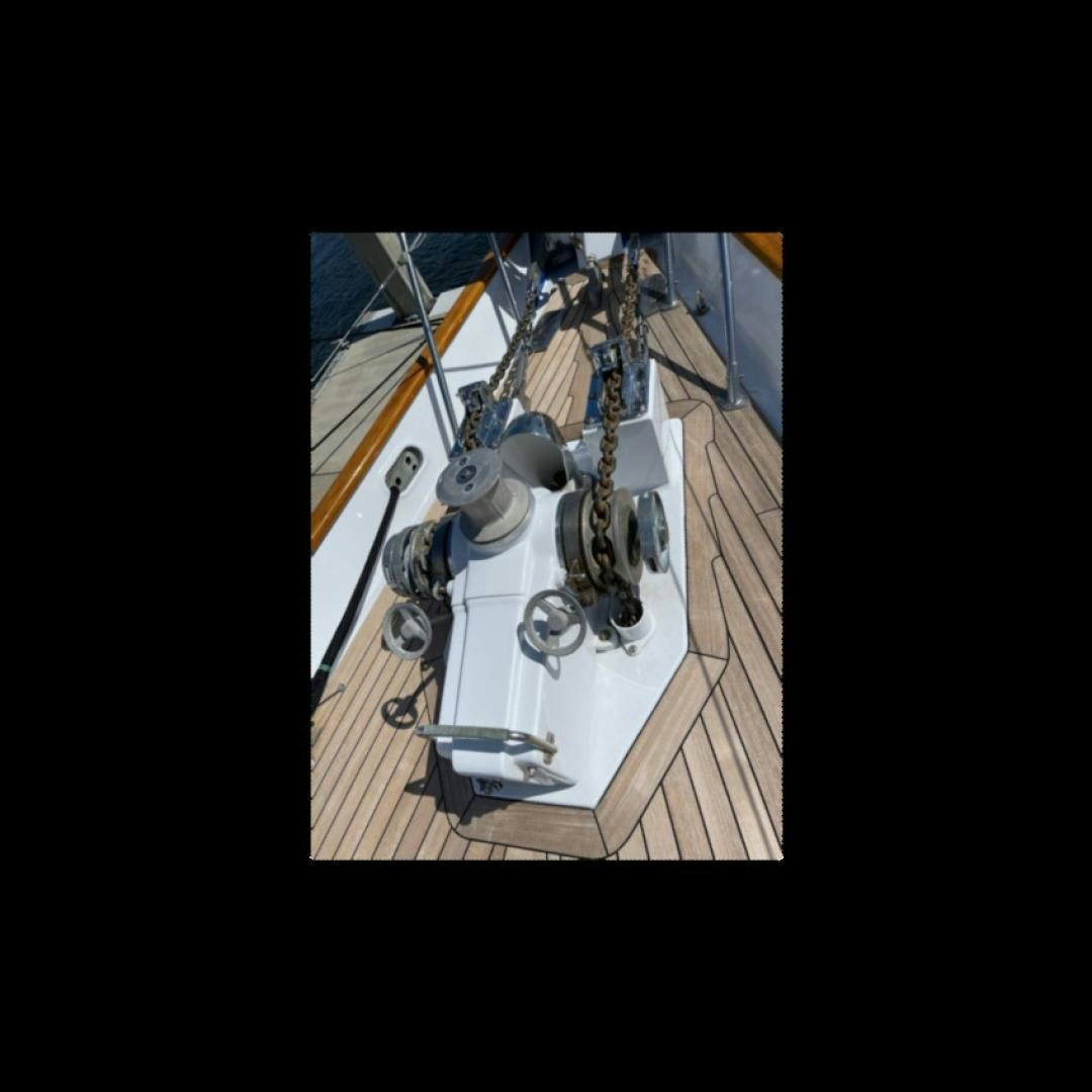 a white and gold object aboard SUNDAY MORNING Yacht for Sale